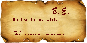 Bartko Eszmeralda névjegykártya